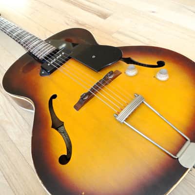 1959 Guild X-50 Archtop Vintage Electric Guitar Sunburst P-90 image 9