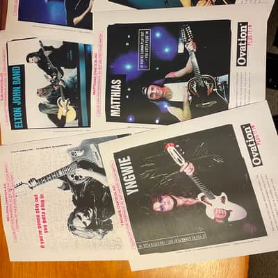 Ovation Advertising Proofs Mid-90s image 2
