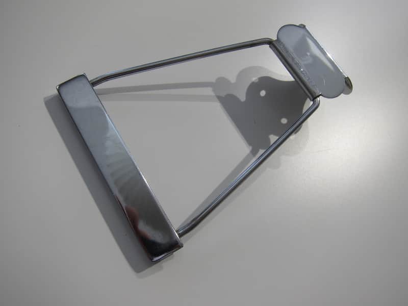 Gibson Acoustic 12 String Guitar Tailpiece Authentic Vintage Part Circa-1960s-Chrome image 1