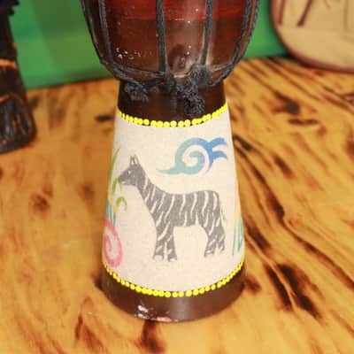 15.125" - 15.75" Handmade Kenyan Djembe's image 20