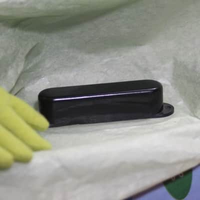 Gibson Single Space Pickup Cover 1960s - Black- Dimensions Listed image 5