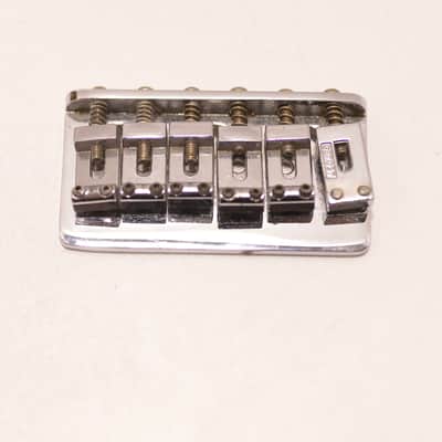 1972-1973 Vintage Fender Telecaster Thinline Stratocaster Hardtail Chrome BRIDGE w/Screws 1970's Strat Tele 1974 1975 1976 1977 1978 1979 image 2