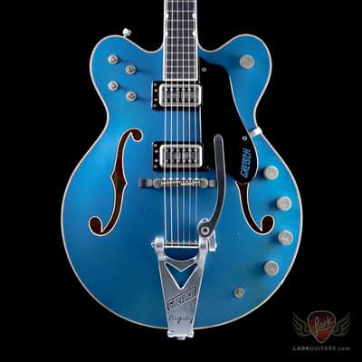 Gretsch USA Custom Shop Masterbuilt Super Broadkaster G6609T Aged Lake Placid Blue image 2