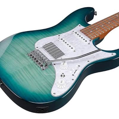 Ibanez AZ22S1F Standard - Electric Guitar - Transparent Turquoise Burst - CLOSEOUT image 1