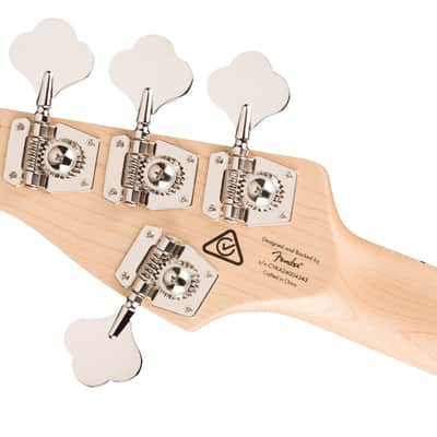 SQUIER - Affinity Series Active Jazz Bass V  Maple Fingerboard  Black Pickguard  Black Metallic - 0378753565 image 6