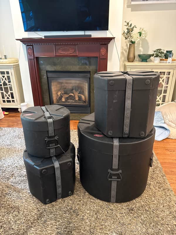 SKB Roto molded hard shell drum cases set of 4 image 1