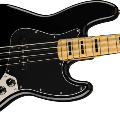Squier Classic Vibe '70s Jazz Bass Maple FB Black image 4