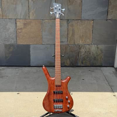 Used Warwick Pro Series Corvette Bubinga 4 Passive 4 String Bass with Gig Bag image 2