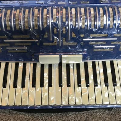 Silvio Soprani Accordion 1960s Blue image 2