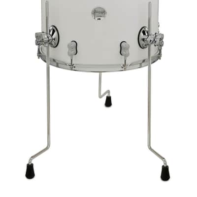 PDP Concept Maple 14x16 Floor Tom - Pearlescent White Lacquer w/ Chrome Hardware (PDCM1416TTPW) image 2
