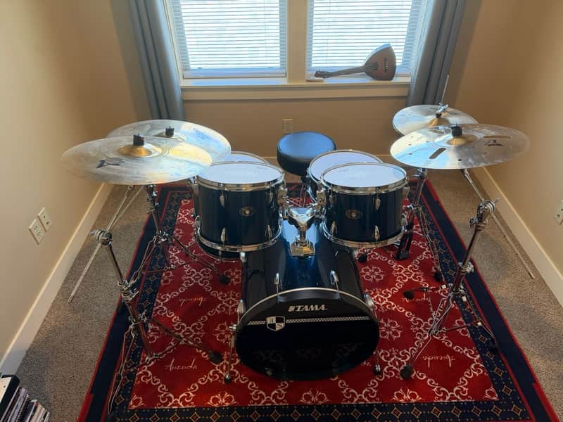 Tama Imperialstar Drum Set 2010's - Navy Blue image 1