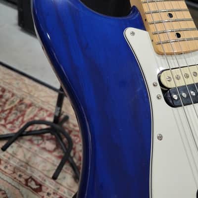 Fender Partscaster HH Shawbucker Stratocaster w/ 50's Player Series Neck - Sapphire Blue Transparent (C016-49) image 15
