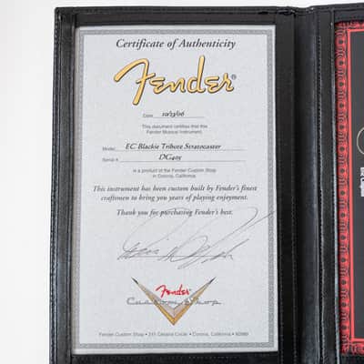 2006 Dennis Galuszka Fender Custom Shop Tribute Series 'BLACKIE' Eric Clapton Stratocaster image 4