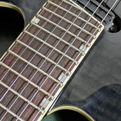 ESP Horizon Kiko 27 Frets Heel Cut 2013 See Thru Black Grass Roots image 19
