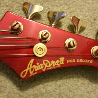 Aria Pro II RSB 80's RED bass guitar image 17