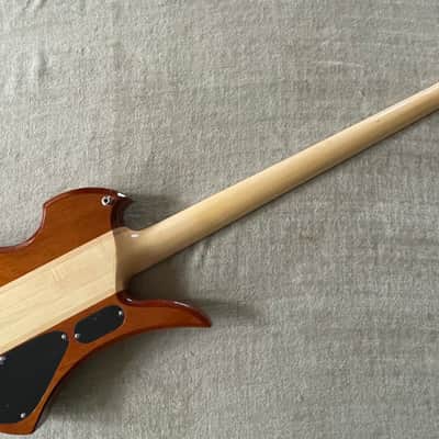 B.C. Rich Heritage Classic Mockingbird Bass LH Left Hand Lefty KOA Active EMG Pickups image 11