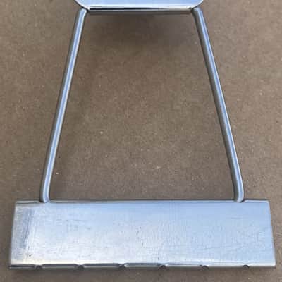 Kay/Harmony- Vintage Short trapeze tailpiece, 4", chrome image 3