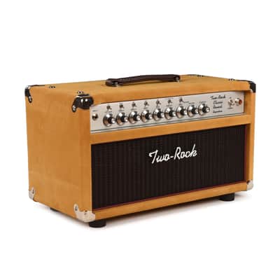 Two Rock Classic Reverb Signature Silver Anodized 100w Head Buckskin Suede w/ Oxblood Grill & Silver Skirted Knobs Pre-Order image 2