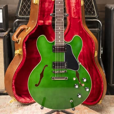Gibson ES-335 Semi-Hollow Electric Guitar - Spearmint with Hardshell Case image 13