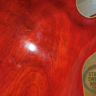 Yamaha SA700, “335” Guitar, 1977, Persimmon Red, 1ST YEAR PRODUCTION image 14