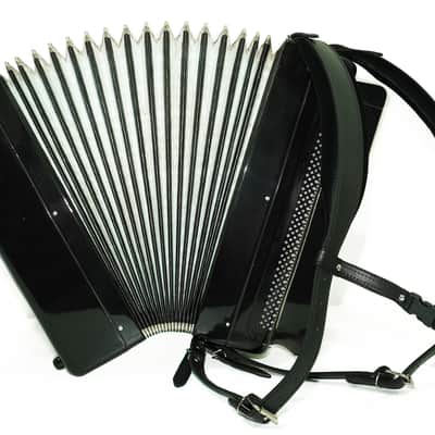 Vintage Converter Free Bass Button Accordion Yasnaya Polyana Russian Bayan Copper Voices Solid Reeds, New Straps and Soft Case, 2757 image 10