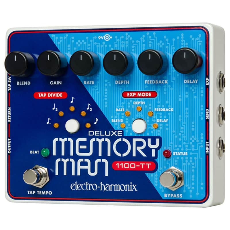Electro-Harmonix Deluxe Memory Man 1100-TT Analog Delay Pedal w