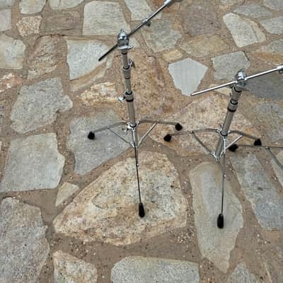 THREE PACK Yamaha CS-755 700 Series Medium Weight Single-Braced Boom Cymbal Stand 2010s - Chrome image 3