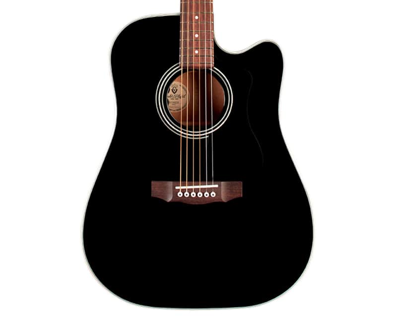 Guild D-140CE Dreadnought Cutaway A/E Guitar - Black - B-Stock image 1
