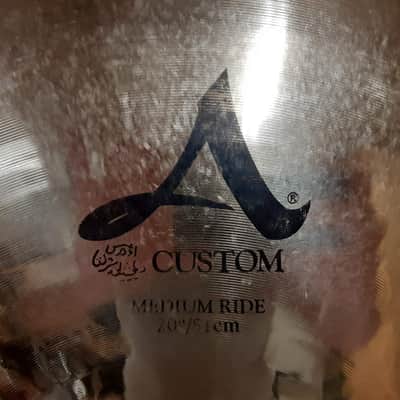 Zildjian 20" A Custom Medium Ride Cymbal 2002 - Present - Brilliant image 4