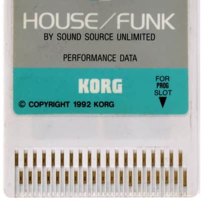 Korg 03R/W UPC-12 House/Funk By Sound Source Limited Performance Data Card 03RW image 3