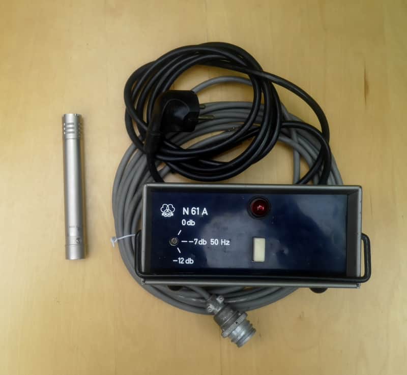 AKG C61 + CK1 capsule, vintage nuvistor tube microphone inc. N61A PSU image 1