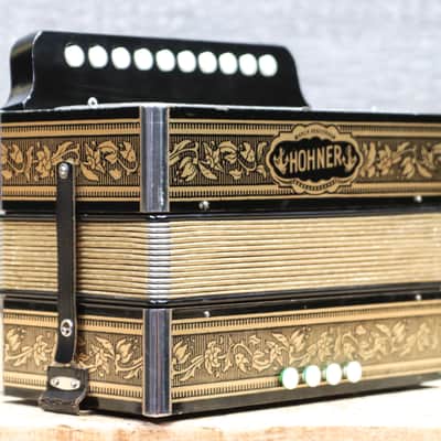 Hohner Vienna 1-Row 4-Bass 10-Treble Button "C" Diatonic Accordion - Germany image 3