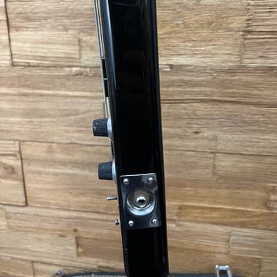 Hondo Alien Headless 4- string bass 1980's -Duke Copy  Black 30.5" scale  w/OHSC image 6