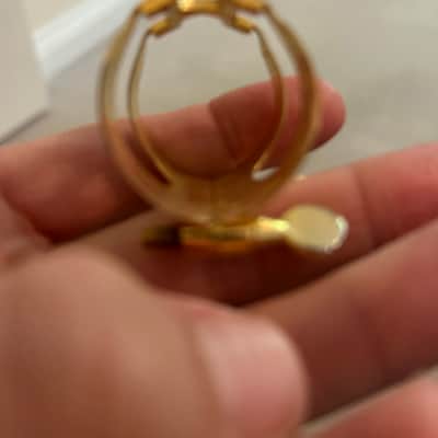 D'Addario Woodwinds HAS1G H-Ligature & Cap Gold Plated for Alto Saxophone image 4