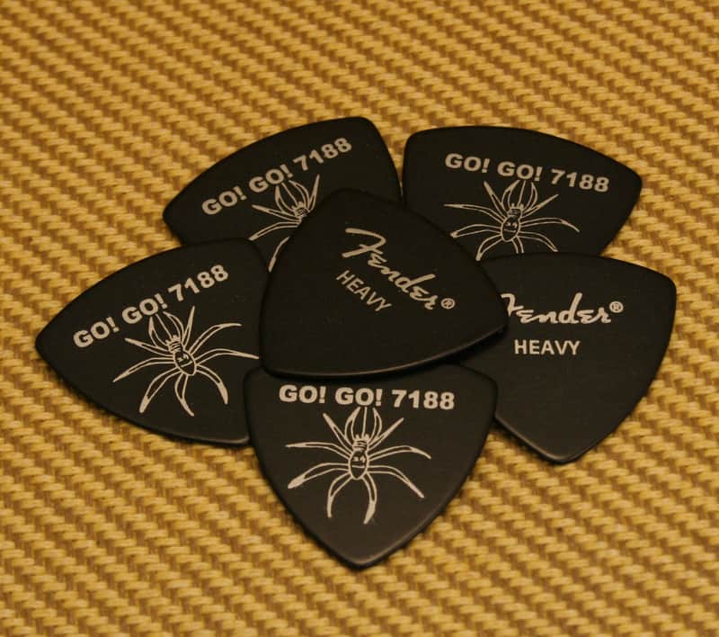 GO-GO-7188 (6) Fender Heavy GO!GO! 7188 Spider Picks Guitar/Bass image 1