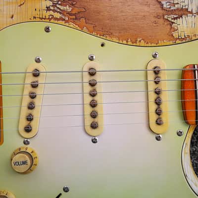 Vtt Relics Strat 50's - Blond Hardtail (with checking) image 8