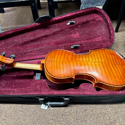 Used J. Balaton Stringed Instrument 4/4 Full Sized Violin w/ Lightweight Case Local Pickup Item image 6