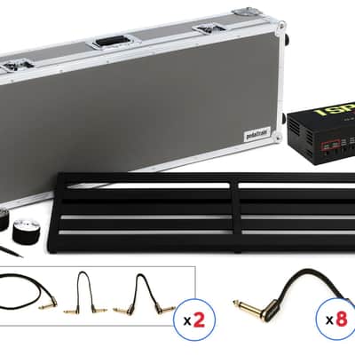 Pedaltrain Terra TCW 42x14.5-inch Pedalboard with CIOKS DC7 Power Supply and Wheeled Tour Case image 1