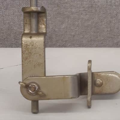 Vintage Leedy "Z" Cymbal Arm & Drum Hoop Mount W/Clamp Nickel 1930's image 2