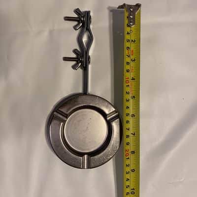 Gibraltar Mountable Ashtray and Mountable Drink Holder  Red/Silver 90's image 7