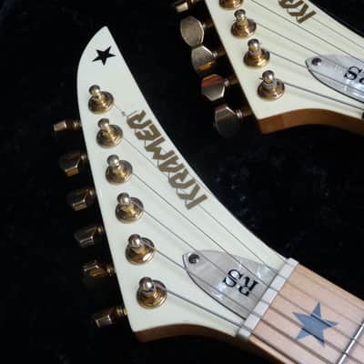 Kramer Richie Sambora Stars White Double Neck 1980's Bon Jovi Vibe image 14