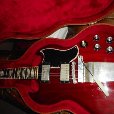 Gibson '61 SG Reissue 2013 - Cherry Upgraded pickups, Vintage 60's Lyre trem image 9