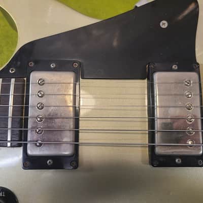 Gibson Les Paul Silver streak 1982 - greenish silver image 7