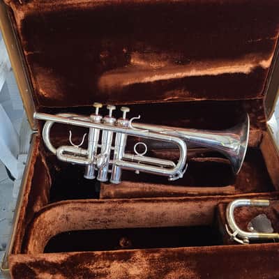 Fe Olds Silver Trumpet 1970,S Circa with D slide image 4