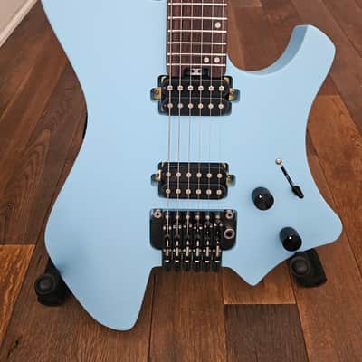 Eart Electric Guitars Headless GW2-TE 2024 - Sky Blue image 4