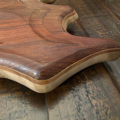 Scarlet Fire Guitars Rosebud Prototype Jerry Garcia Doug Irwin Alembic Tiger Style guitar body project Grateful Dead Cocobolo image 7