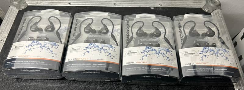 Audio-Technica ATH-SPORT3 SonicSport In-ear Headphones - Black image 1
