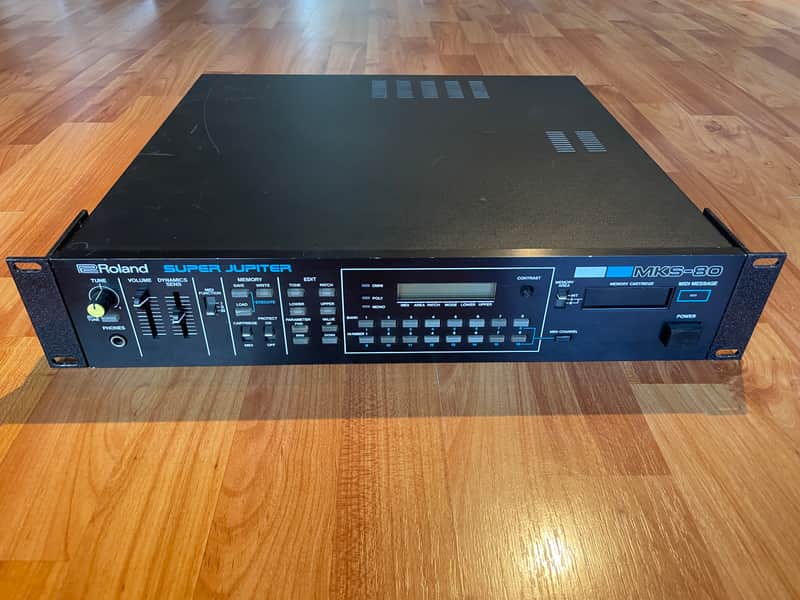Roland MKS-80 Super Jupiter Rackmount Sound Module 1984 - 1989 - Black image 1