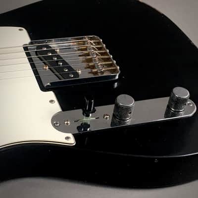 LEFTY! Custom Vintage Boutique NOS Relic Black Nitro Lacquer USA Luther Perkins Exotic Roasted Esquire Tele HSC 7.45 Lb image 10