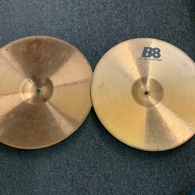 Sabian 14" B8 Hi-Hat Cymbals (Pair) 1990 - 2010 - Natural image 2